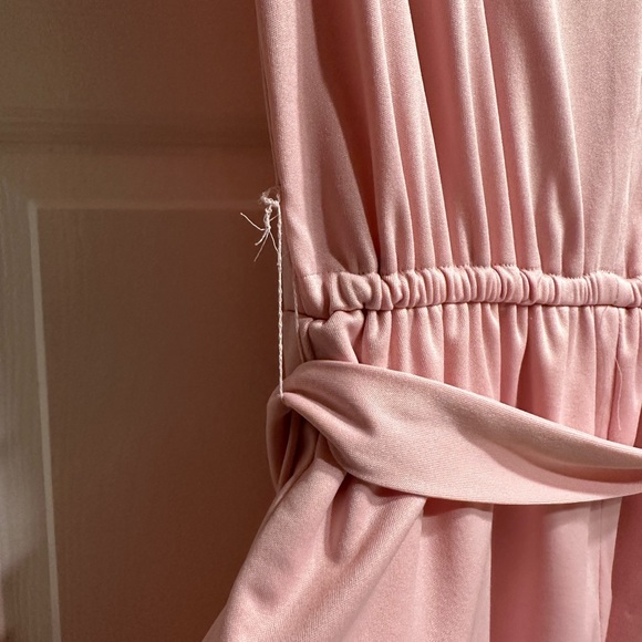 Vintage Lightweight Pink 100% Polyester Dress XS S - Picture 3 of 9